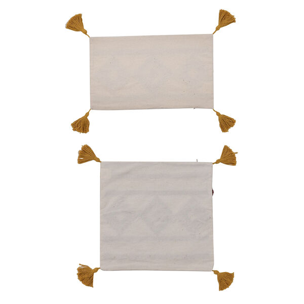 2er Set - Kissenbezug mit Quasten, Diamantmuster image number 8