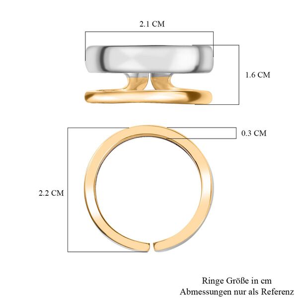 Zweifarbiger Ring im Stacking-Stil image number 5