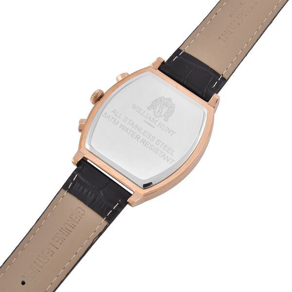 Weißer Kristall Uhren 9.75 cm Reiner Edelstahl IP Rosa Plattierung image number 6