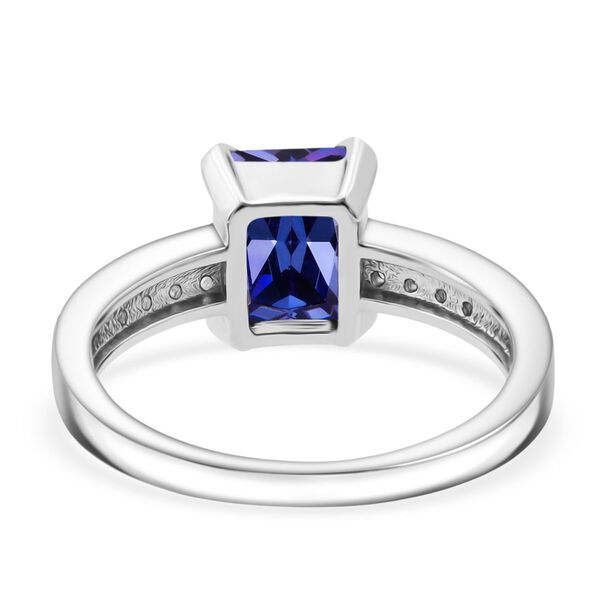 Lustro Stella blauer und wei&szlig;er Zirkonia Ring image number 5