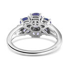 AAA Tansanit-Ring, 925 Silber platiniert  ca. 1,47 ct image number 5