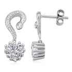 Moissanit Ohrringe 925 Silber rhodiniert ca. 2.01 ct