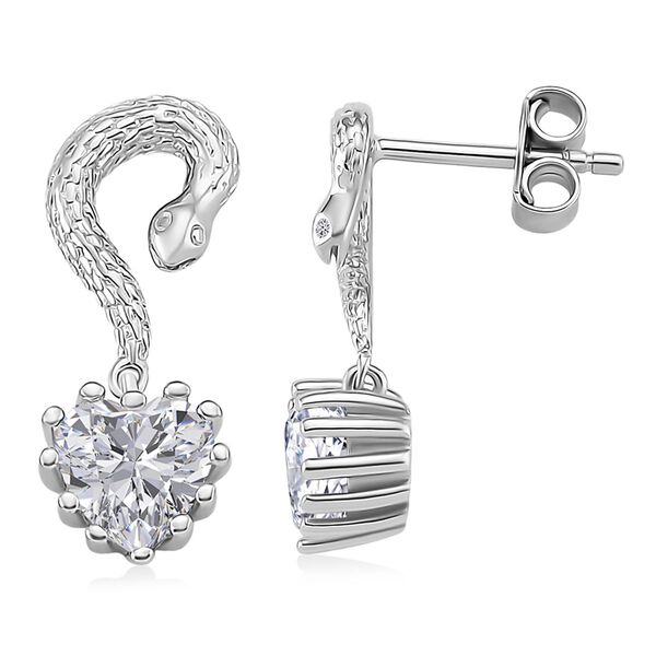 Moissanit Ohrringe 925 Silber rhodiniert ca. 2.01 ct image number 0