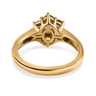 Natürlicher AA Calabar-Turmalin Ring, 925 Silber Gelbgold Vermeil, (Größe 17.00) ca. 1.02 ct image number 5