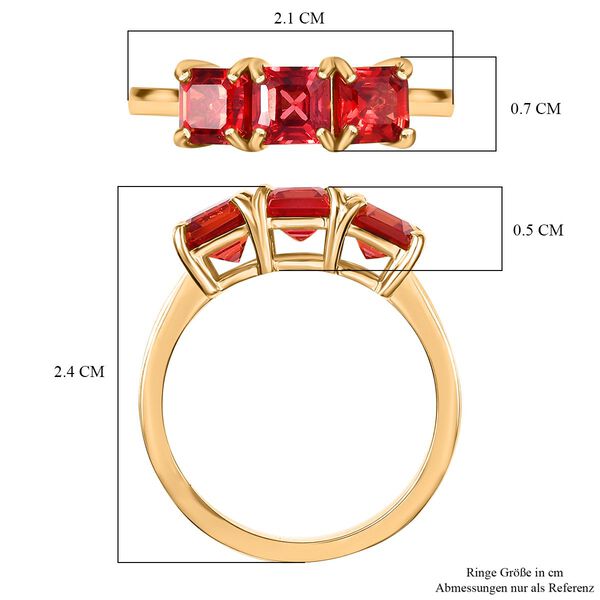 Labor Padparadscha Saphir Ring - 2,88 ct. image number 7