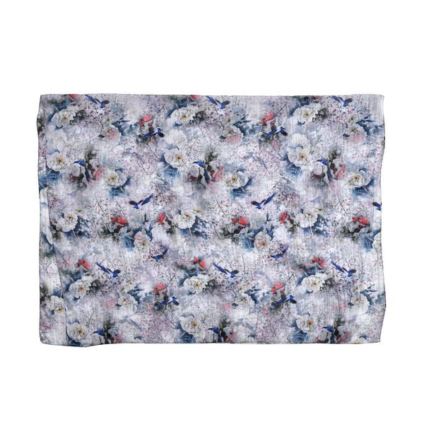 LA MAREY bedruckter Seidenschal, Grau image number 2