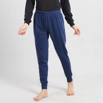 Elastische, eng anliegende Damenhose; Gr&ouml;&szlig;e L, Dunkelblau