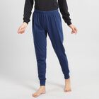 Elastische, eng anliegende Damenhose; Größe L, Dunkelblau