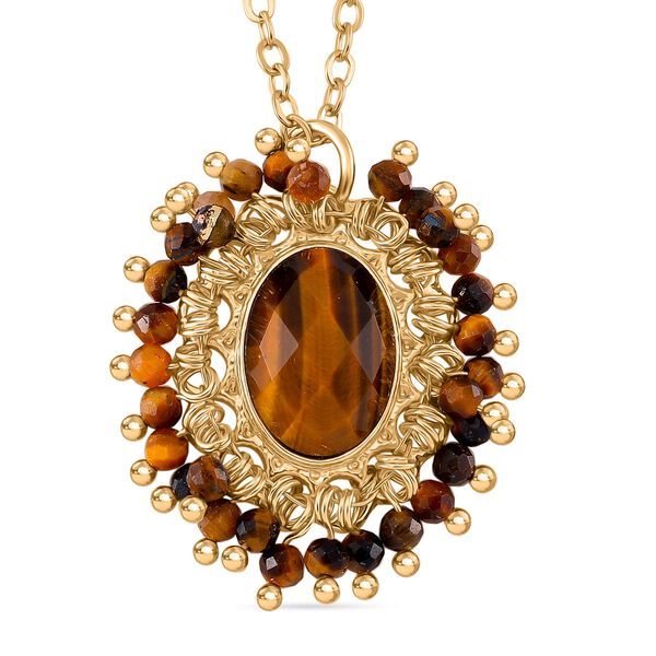 Gelbes Tigerauge Schmuckset - 15 ct. image number 6