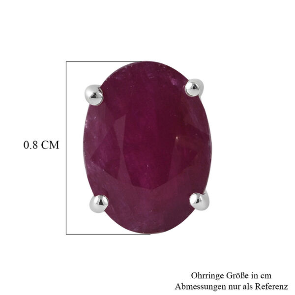 D'Joy AA Burmesischer Rubin Ohrringe 925 Silber Rhodiniert ca. 3,30 ct. image number 5