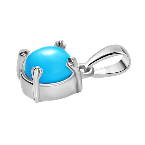 3er Set - D joy Sleeping Beauty T&uuml;rkis Ohrringe, Ring und Anh&auml;nger, Gr&ouml;&szlig;e (16.00), 925 Silber rhodiniert, ca. 1.76 ct image number 6