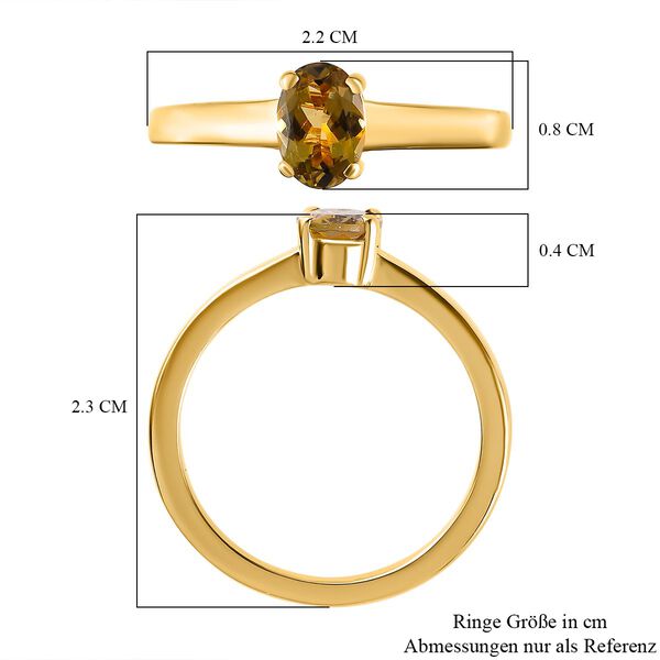 Nat&uuml;rlicher, goldener Tansanit-Ring - 0,85 ct. image number 7