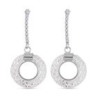 Weißer Kristall Ohrringe Reines Messing