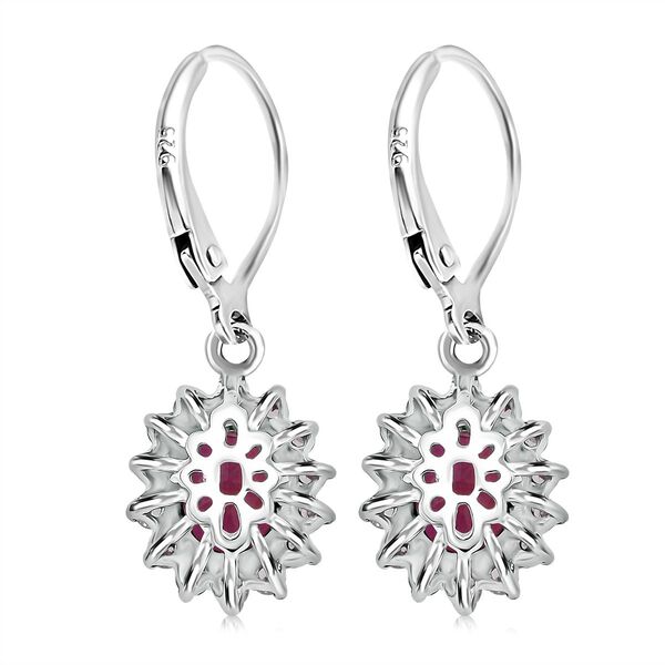 D'Joy afrikanische Rubin und Zirkon Ohrringe - 4,37 ct. image number 4