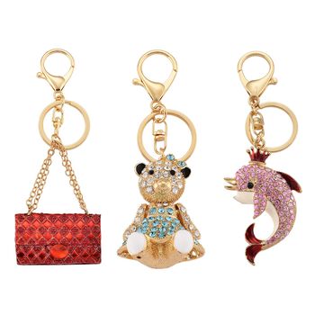 Schwarze Kristall Schmuckset Legierung emailliert