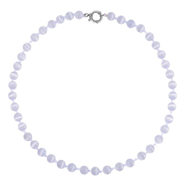 Katzenaugen Halskette mit Chatoyance-Effekt, 50 cm image number 3