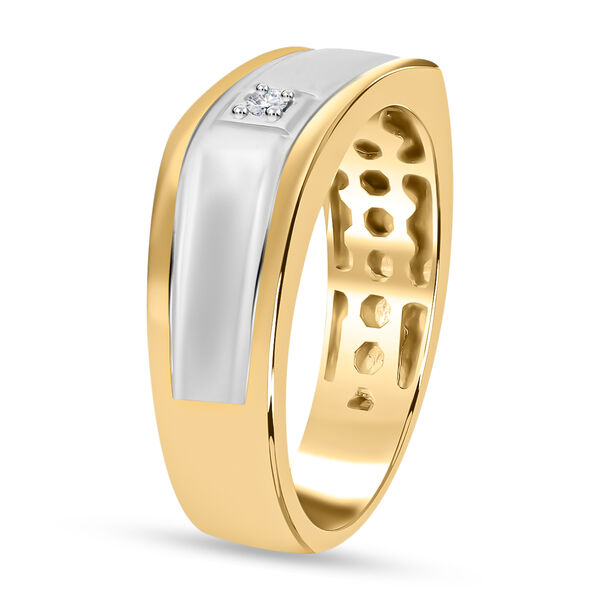 Diamant Ring 925 Silber Bicolor image number 4