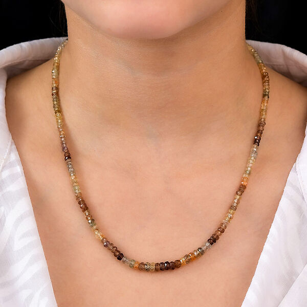 Goldene Zirkon-Halskette, 45 cm - 72 ct. image number 2