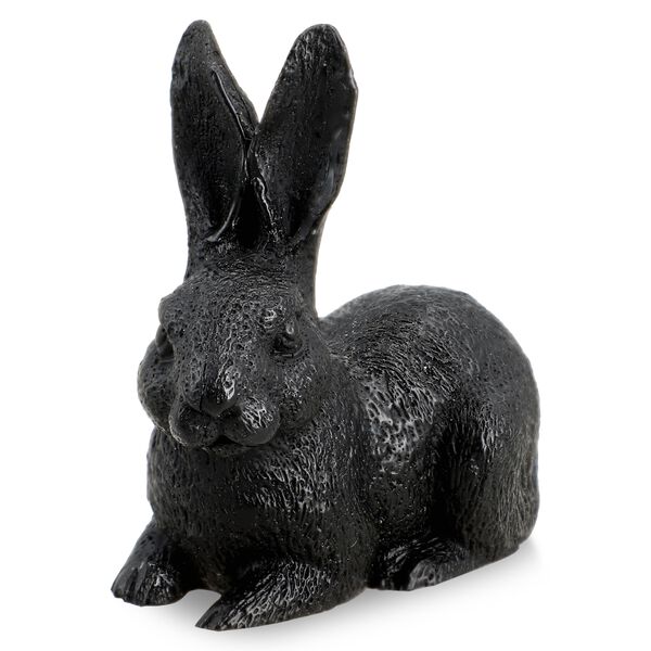 Kaninchen Schungit Figur, 10x7,8cm image number 2
