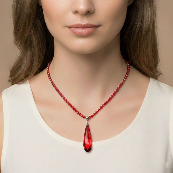 Roter Kristall Schmuckset image number 2