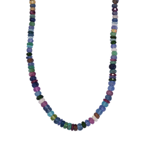 Multi-Edelstein-Halskette, 45 cm - 105 ct.