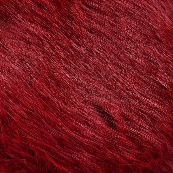 Damen Winterm&uuml;tze aus Kunstpelz, dunkelrot image number 2