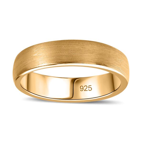 Bandring in 925 Silber mit Gelbgold Vermeil image number 4