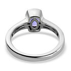 Tansanit und Zirkon Ring - 1 ct. image number 7