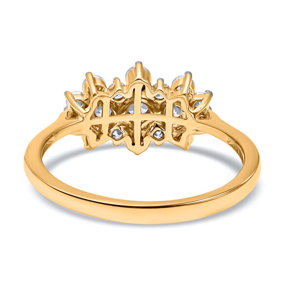 LUXORO klassischer SGL zertifizierter I1 GH Diamant-Boot-Ring- 1 ct. image number 4