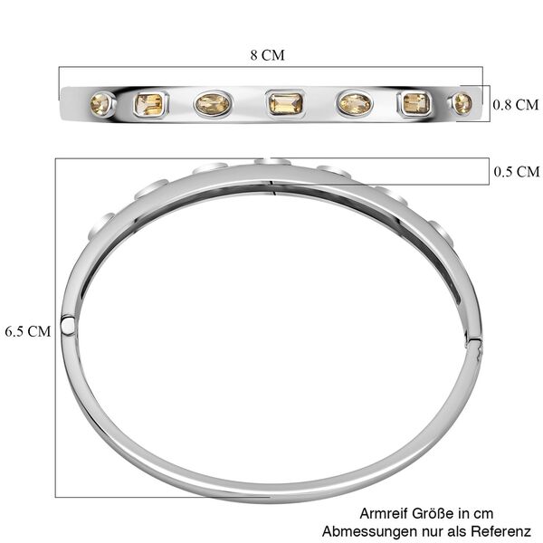 Citrin Armreif ca. 19 cm Edelstahl ca. 2.55 ct image number 5