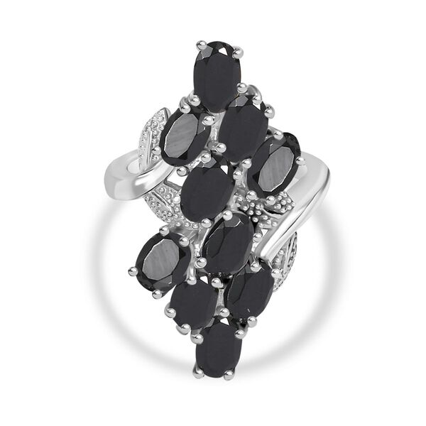 Schwarzer Spinell Ring - 6,06 ct. image number 0