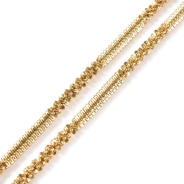 Schlichte Halskette, ca. 60+5 cm, Edelstahl, IP-Plating golden image number 4