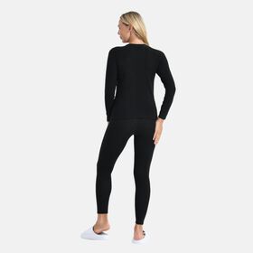 LA MAREY Signature - 2 teiliges Loungewear-Set mit 20% Seide und Kaschmir Proteinfaser eingereichert, Schwarz, Gr&ouml;&szlig;e L