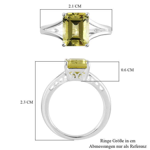 Ouro Verde-Quarz-Ring, 925 Silber  ca. 2,33 ct image number 7
