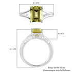 Ouro Verde-Quarz-Ring, 925 Silber (Größe 16.00) ca. 2,33 ct image number 6