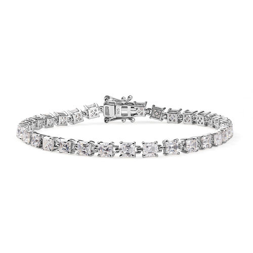 Moissanit 19cm  Armband, 925 Silber rhodiniert - 10,47 ct. image number 0