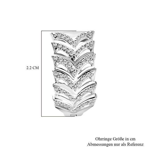 EVER TRUE Weißer Diamant Ohrringe Nickelfreies Messing image number 4