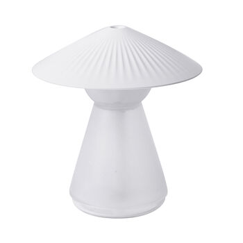 Luftbefeuchter im Zen Stil mit atmosph&auml;rischem Nachtlicht, 31,1x14,8 cm, Wei&szlig;