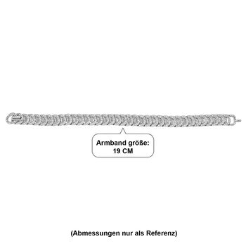 EVER TRUE Wei&szlig;er Diamant Armband ca. 19 cm Nickelfreies Messing (10-15 Werktage Lieferzeit)