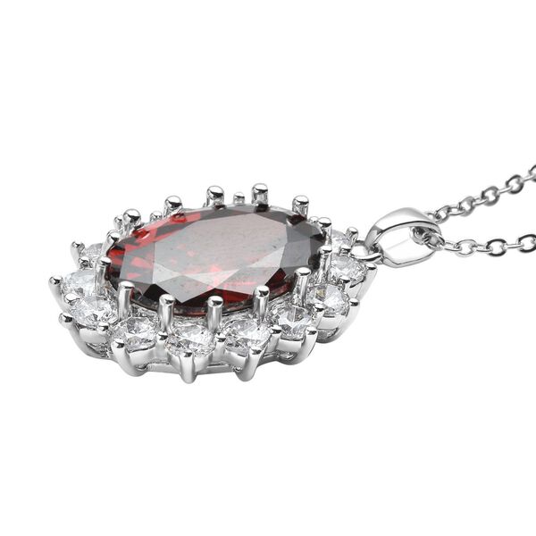 3er-Set- Roter und wei&szlig;er Zirkonia-Ring, Anh&auml;nger und Ohrringe - 27 ct. image number 6