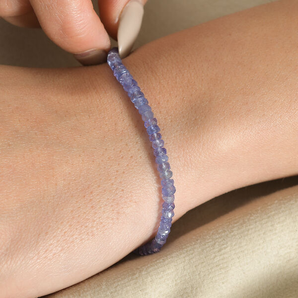 Tansanit Armband, 19 cm - 18 ct. image number 2