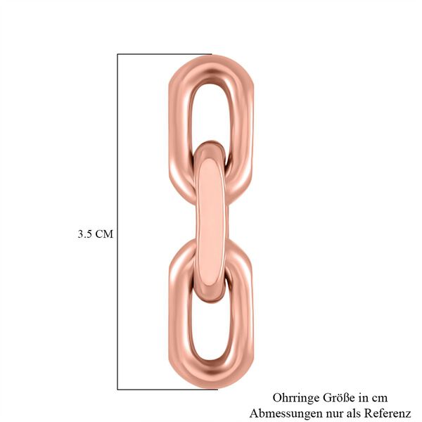 Reiner Edelstahl IP Rosa PlattierungOhrringe ca. 9,00g image number 5