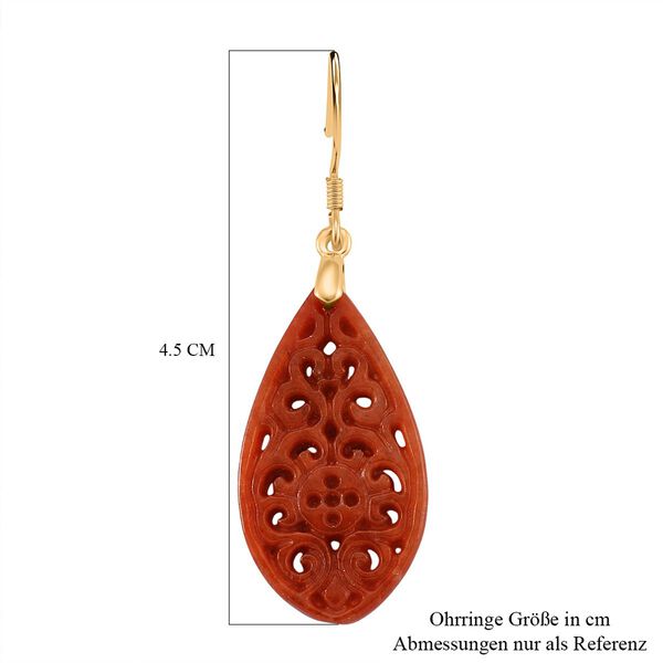 D'Joy rote Jade Ohrringe - 20 ct. image number 4