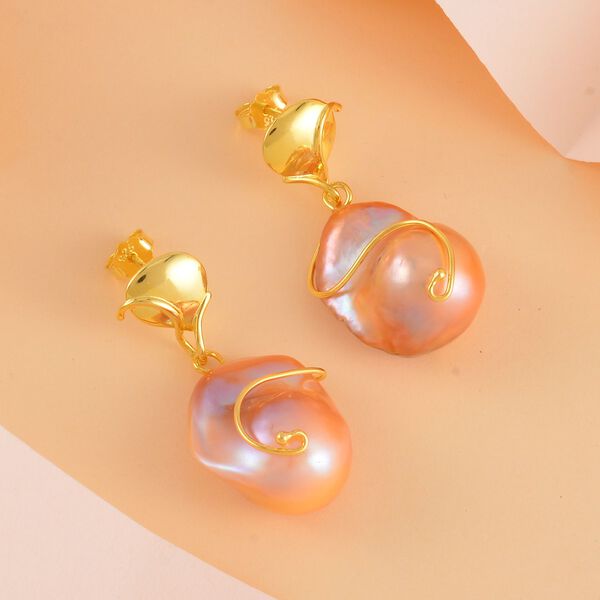 13-16 mm Multi-Barockperlen-Ohrringe image number 2