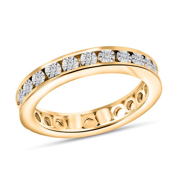 EVER TRUE Wei&szlig;er Diamant Ring Nickelfreies Messing (Gr&ouml;&szlig;e 17.00) image number 4