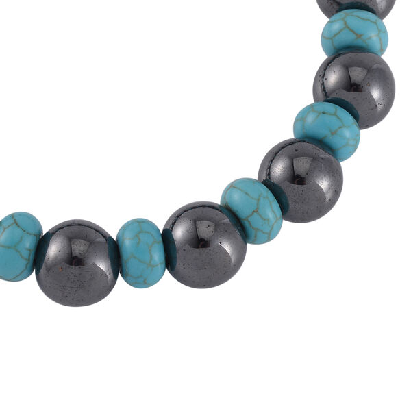 H&auml;matit, Blauer Howlit Flexibles Armband, cm  ca. 215.00 ct image number 3