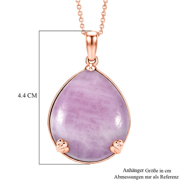 EverTrue Kunzit Anh&auml;nger mit 50cm Kette - 35,83 ct. image number 5