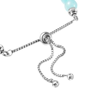 Flexibles Amazonit Bolo-Armband, 15-22 cm - 59,90 ct.