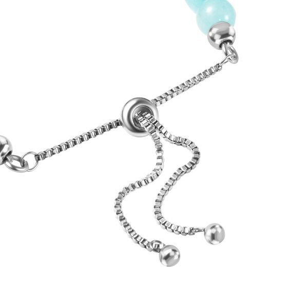 Flexibles Amazonit Bolo-Armband, 15-22 cm - 59,90 ct. image number 4