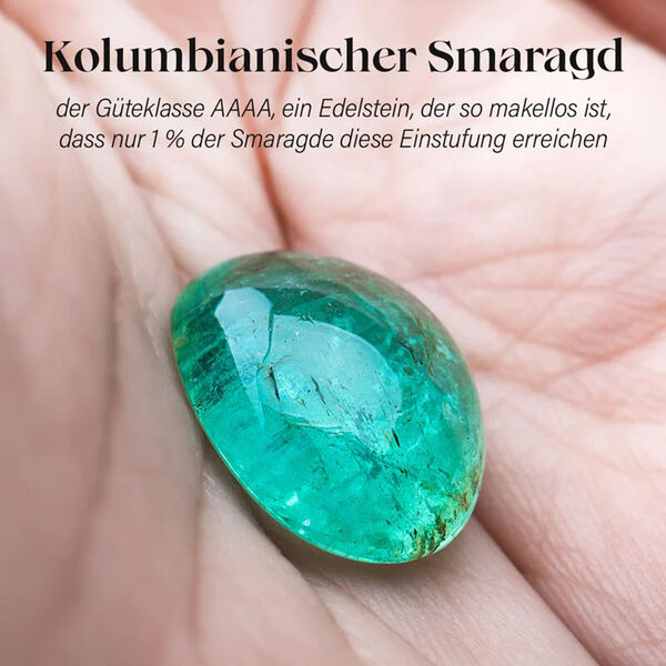 RHAPSODY AAAA Kolumbianischer Smaragd und VS Diamant Ring in 950 Platin - 1,71 ct. image number 2